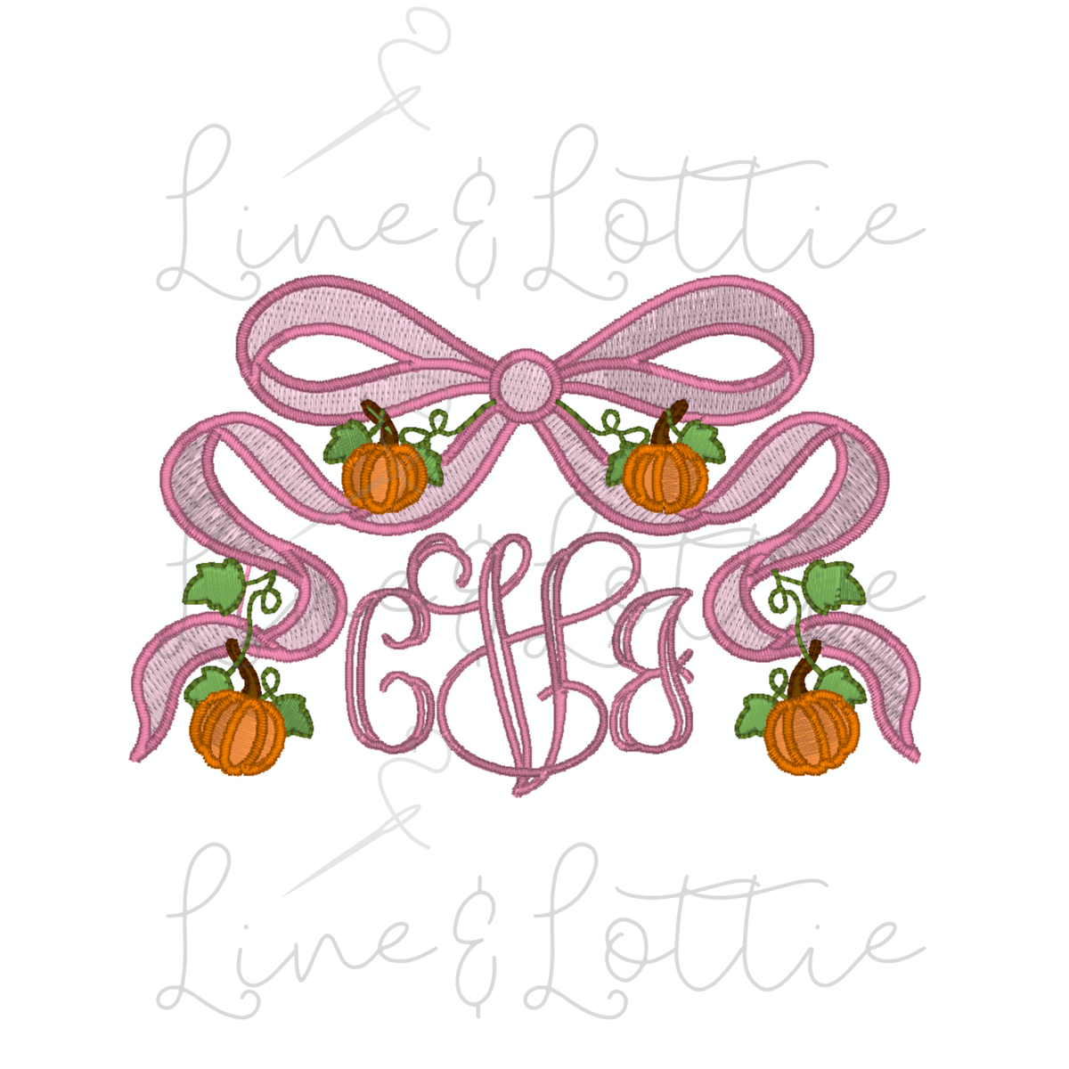 Pumpkin Ribbon Frame