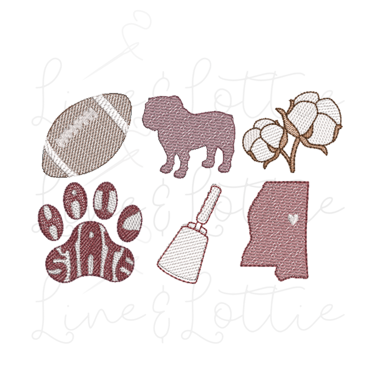 Starkville Icons Embroidery Bundle
