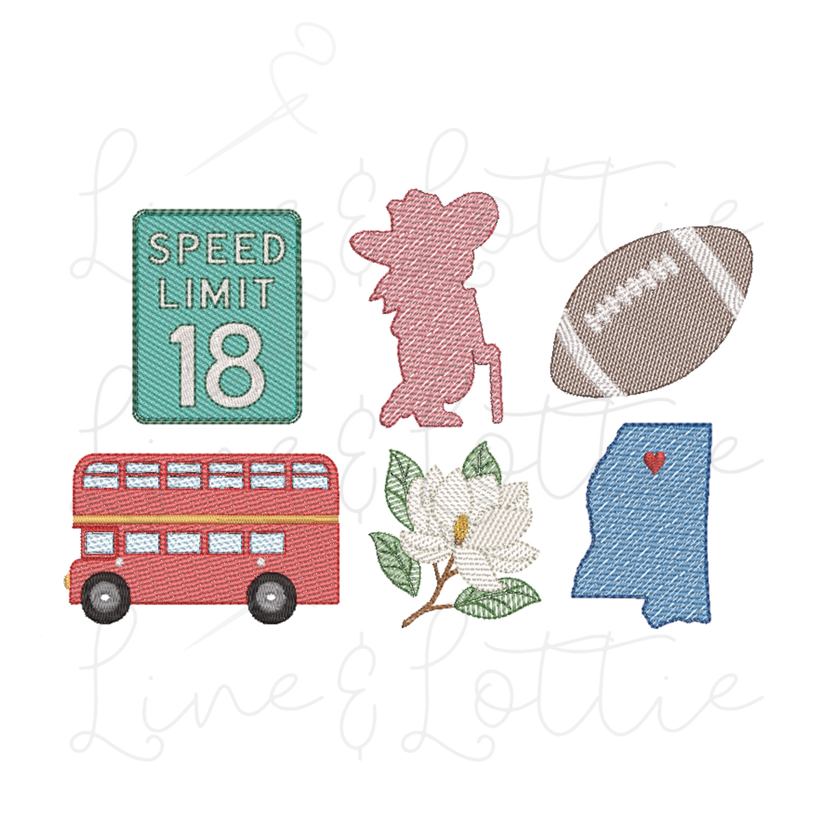 Oxford Icons Embroidery Bundle