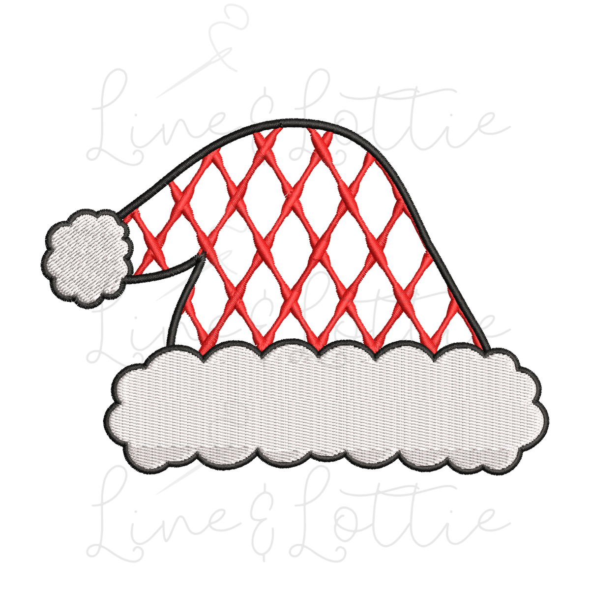 Santa Hat Lattice Fill