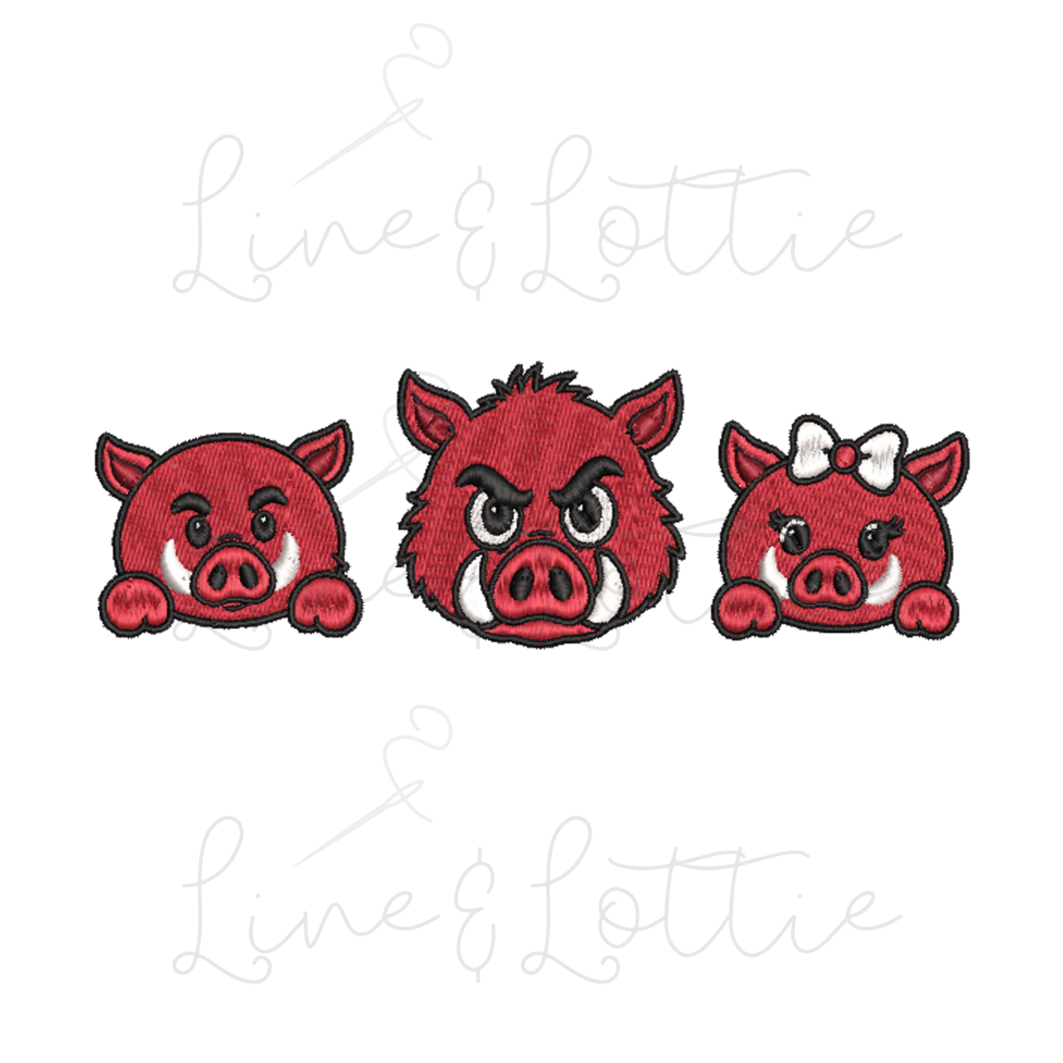 Hog Mascot Trio
