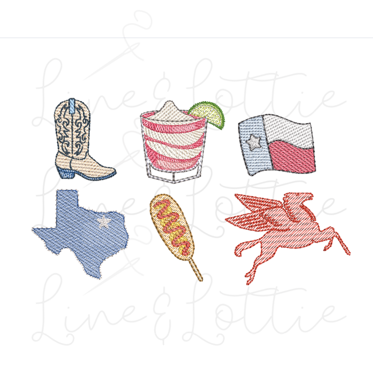 Dallas Icons Embroidery Bundle