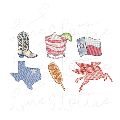 Dallas Icons Embroidery Bundle
