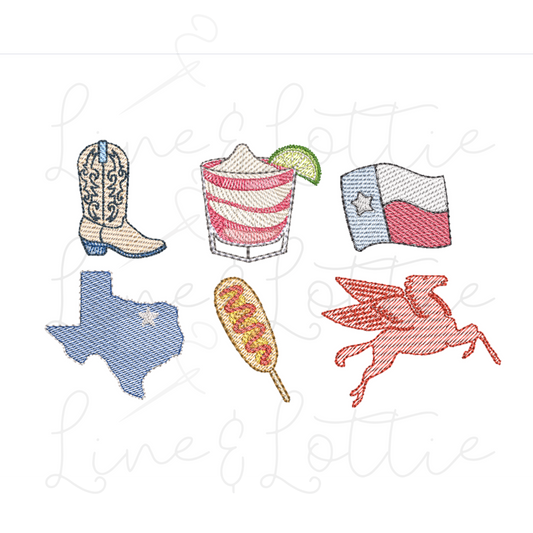 Dallas Icons Embroidery Bundle