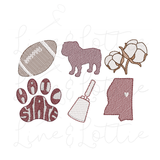 Starkville Icons Embroidery Bundle