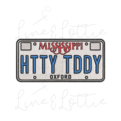 Mississippi License Plate