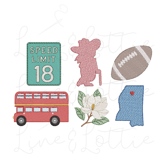 Oxford Icons Embroidery Bundle