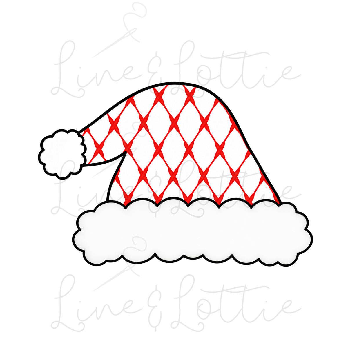 Santa Hat Lattice Fill