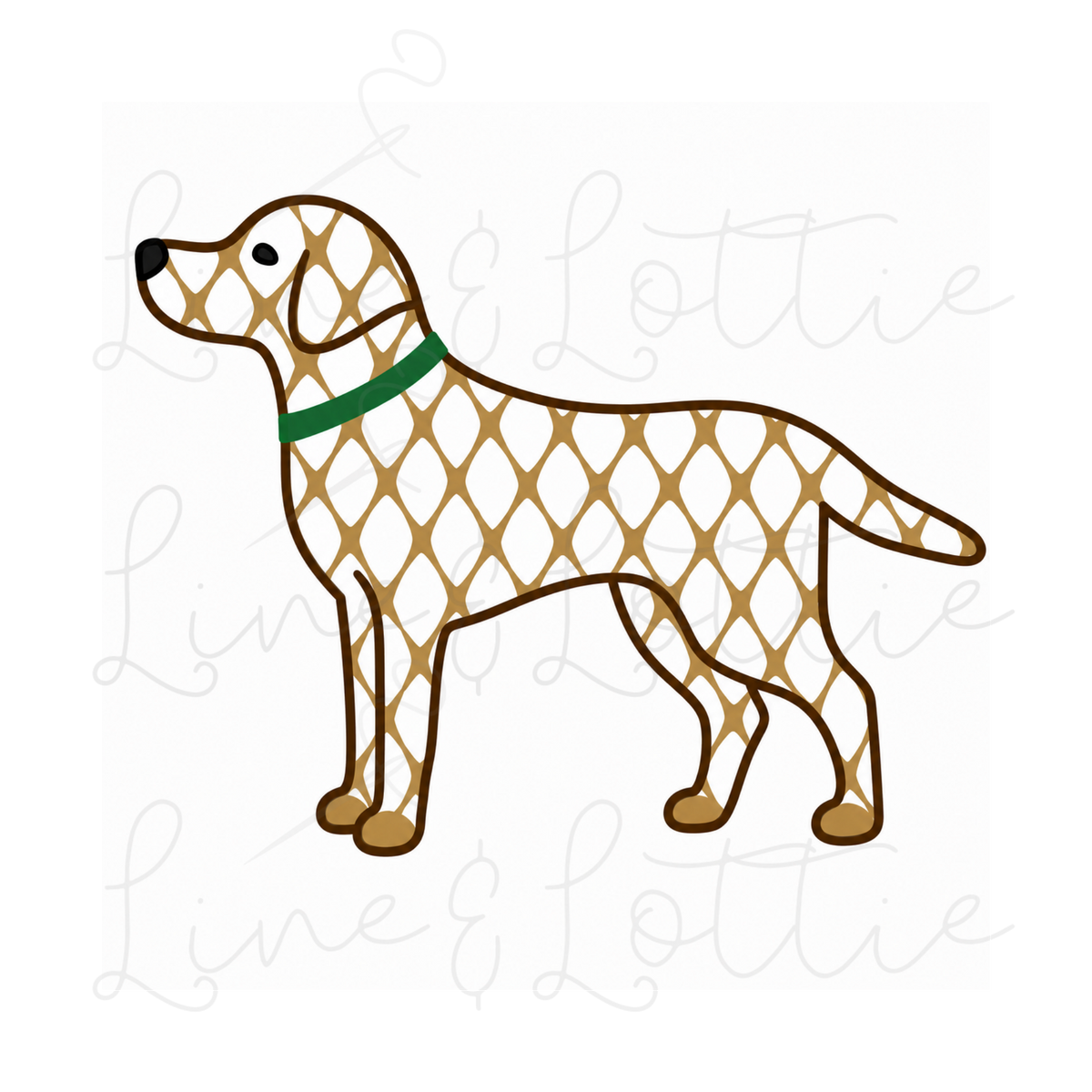 Labrador Retiever Lattice Fill