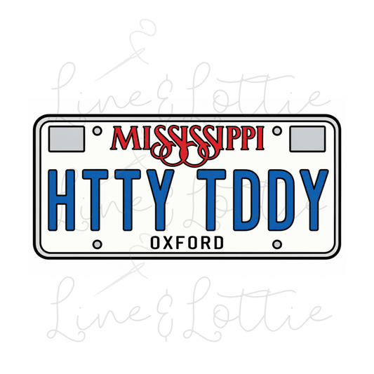 Mississippi License Plate