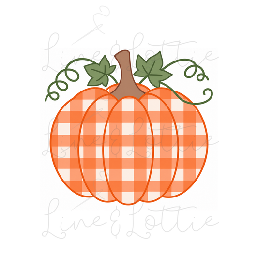 Gingham Pumpkin