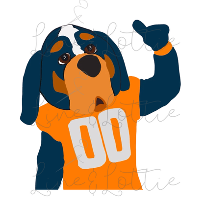 Hound Dog Mascot
