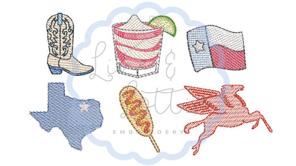 Dallas Icons Embroidery Bundle